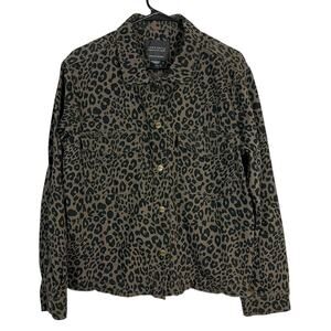Sanctuary leapord print jacket Large